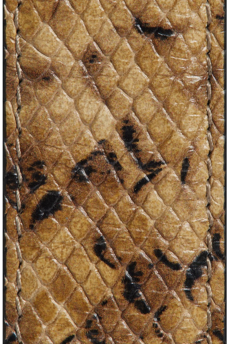 Gabriele Snakeskin-Embossed Leather Belt, Alternate, color, TAUPE SNAKESKIN W/ GOLD BUCKLE