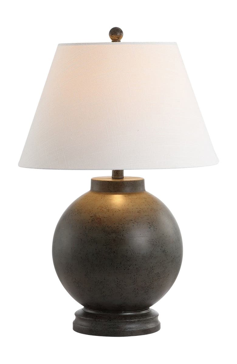 JONATHAN Y Sophie 26" Resin LED Table Lamp, Dark Gray, Main, color, Dark Gray
