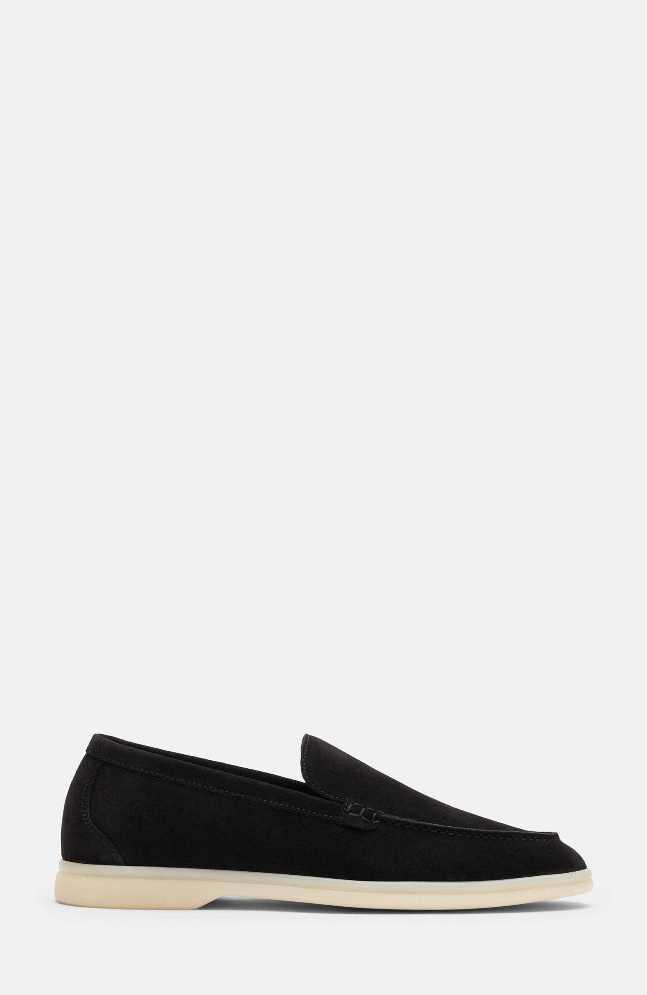 SCAROSSO Ludovica Loafers, Alternate, color, Black Edit - Suede