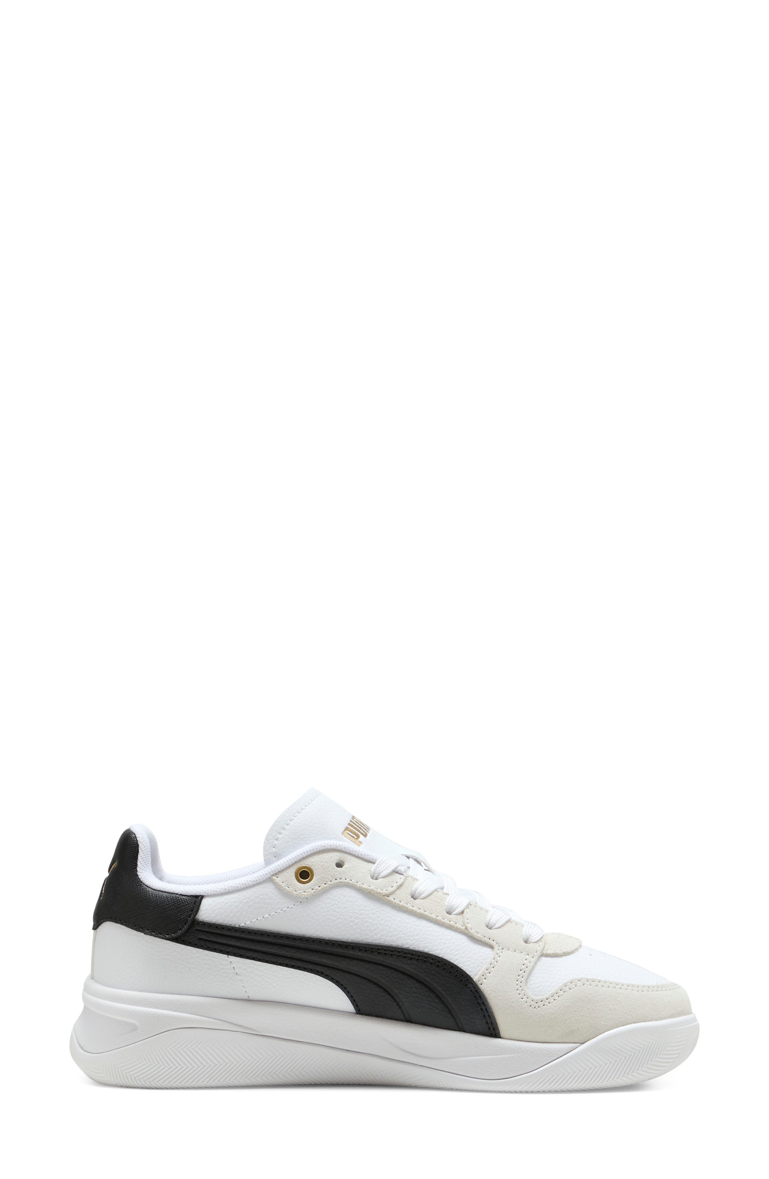 Court Bae OG Sneaker, Alternate, color, PUMA WHITE/ PUMA BLACK/ GOLD