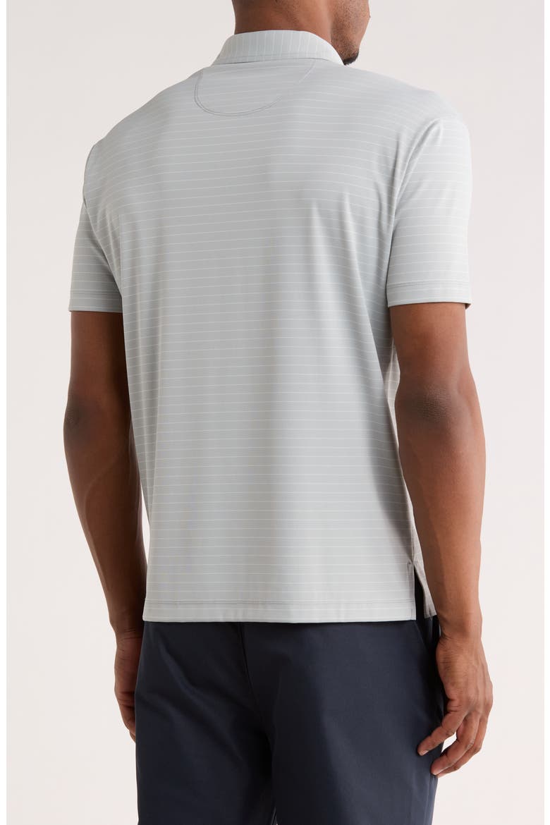 Nublend Stripe Hybrid Piqué Polo, Alternate, color, SILVER GREY