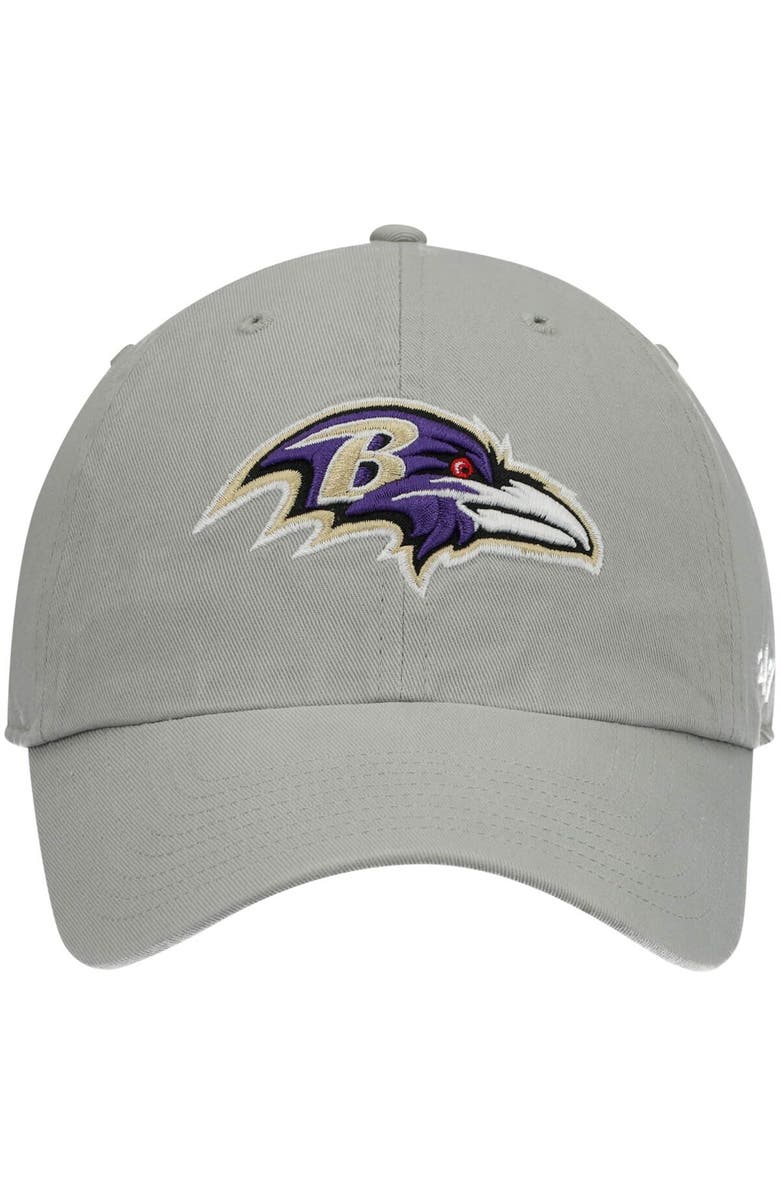 '47 Men's '47 Gray Baltimore Ravens Clean Up Adjustable Hat, Alternate, color, Gray