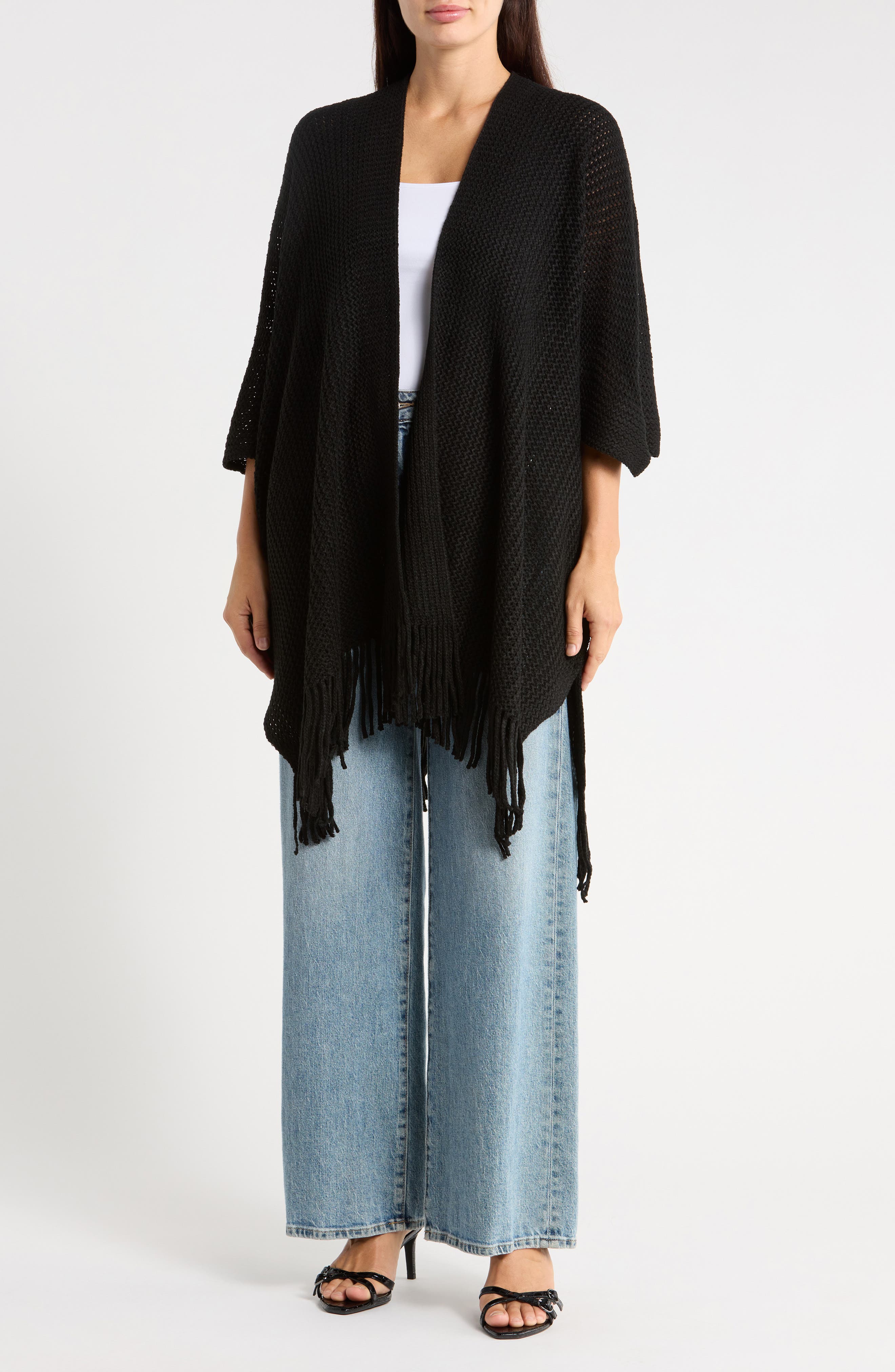 Open Knit Ruana