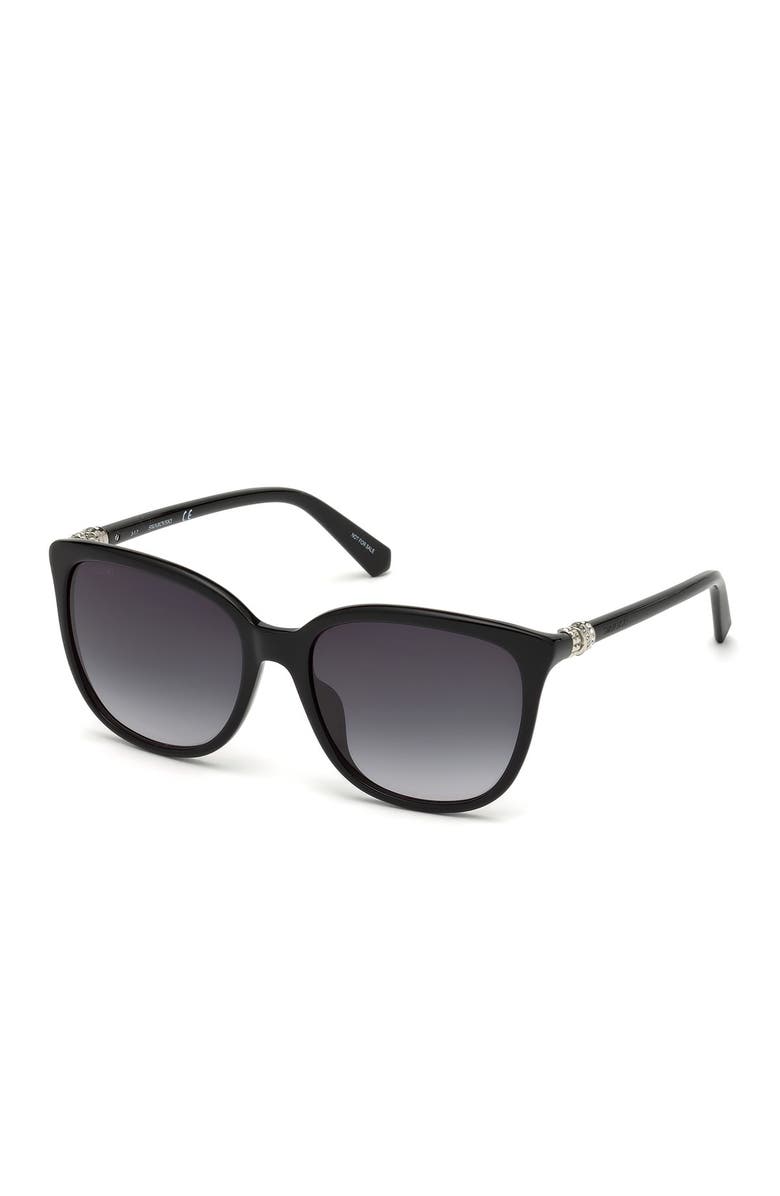 Swarovski Square 56mm Sunglasses, Main, color,