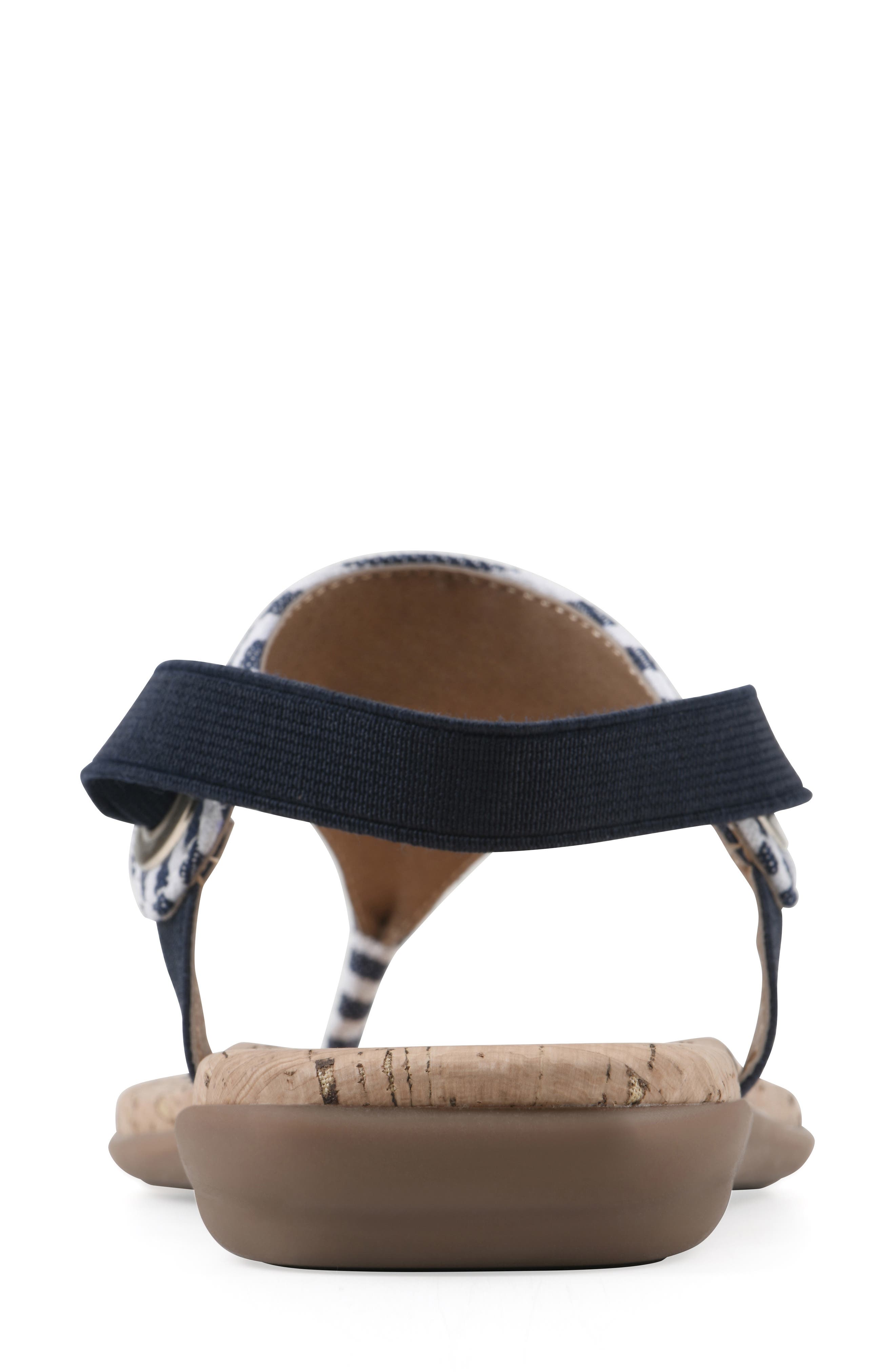 Lifeway Slingback Sandal, Alternate, color, NAVY/ WHITE/ STRIPE/ FAB