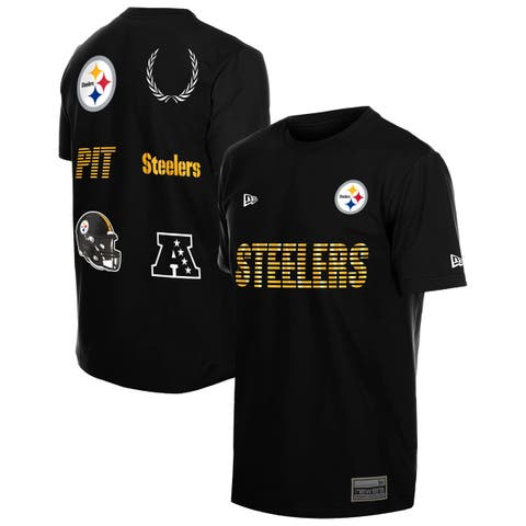 Men's New Era  Black Pittsburgh Steelers Match T-Shirt