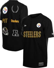 New Era Men's New Era Black Pittsburgh Steelers Match T-Shirt