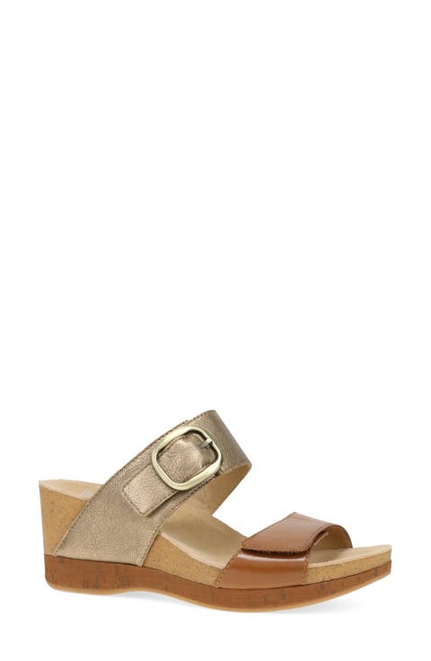 Shannon Platform Wedge Slide Sandal (Women)