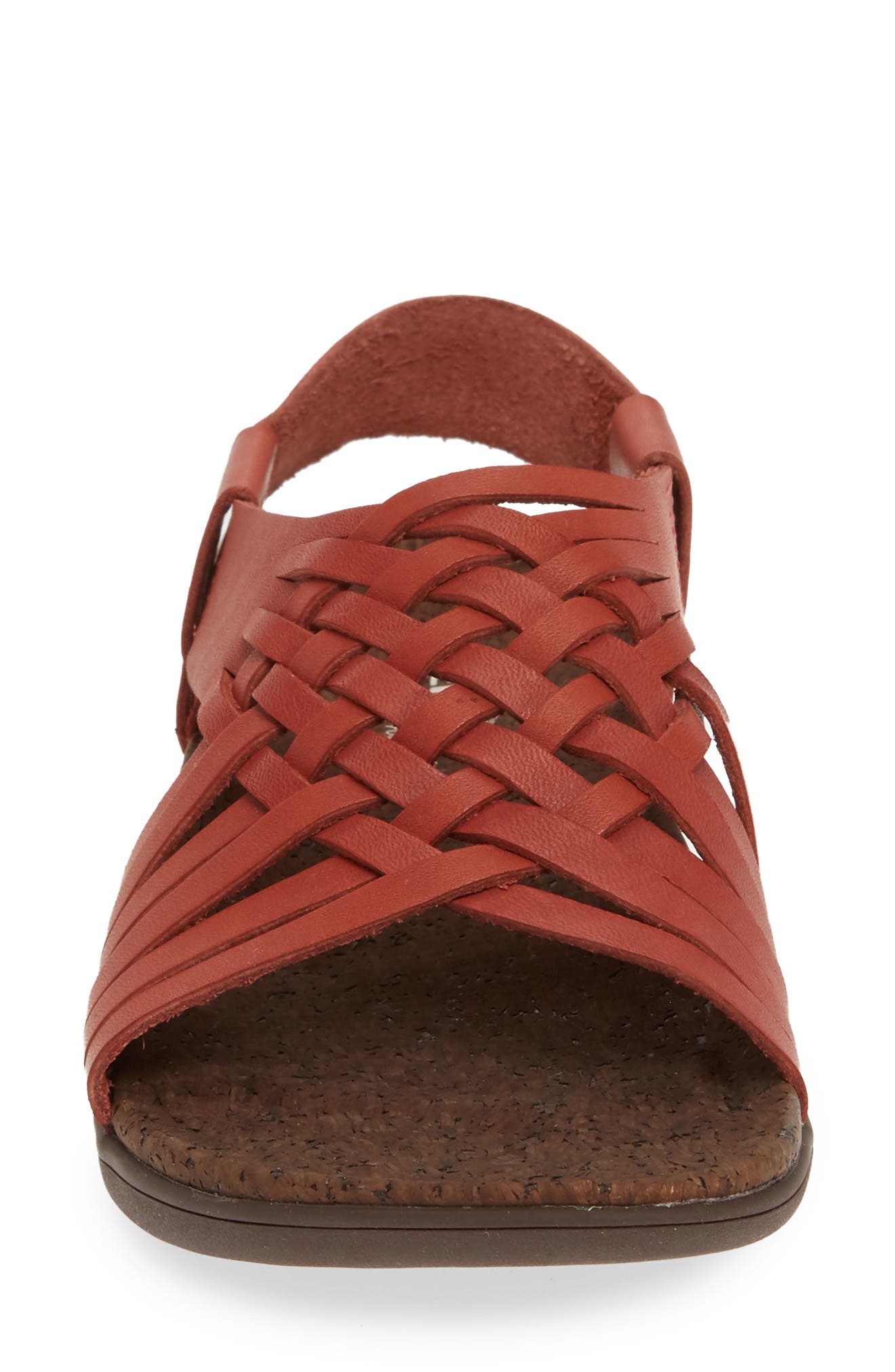 District Mahana Backstrap Sandal, Alternate, color, REDWOOD LEATHER