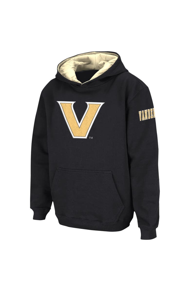COLOSSEUM Youth Colosseum Black Vanderbilt Commodores Big Logo Pullover Hoodie, Alternate, color, Black