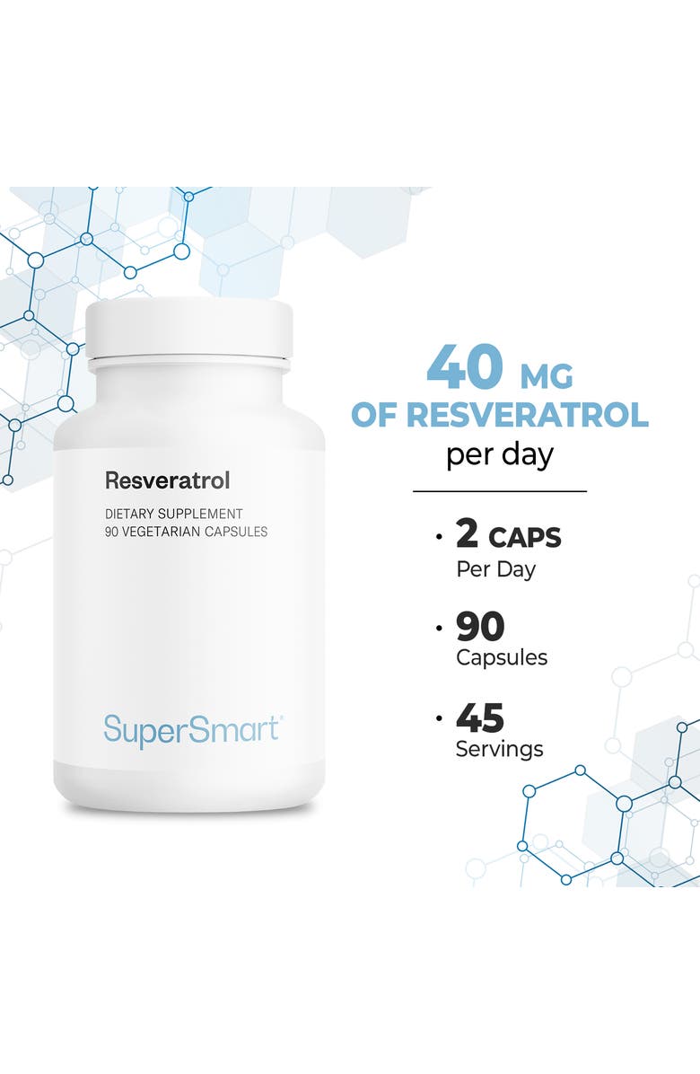 SuperSmart Resveratrol 40mg per Day, Alternate, color, 