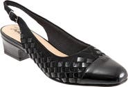 Trotters Dea Woven Slingback Pump