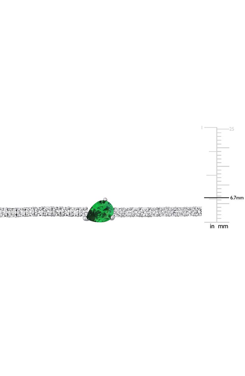 Julianna B. Lab-Created Emerald & White Sapphire Bracelet, Alternate, color, 