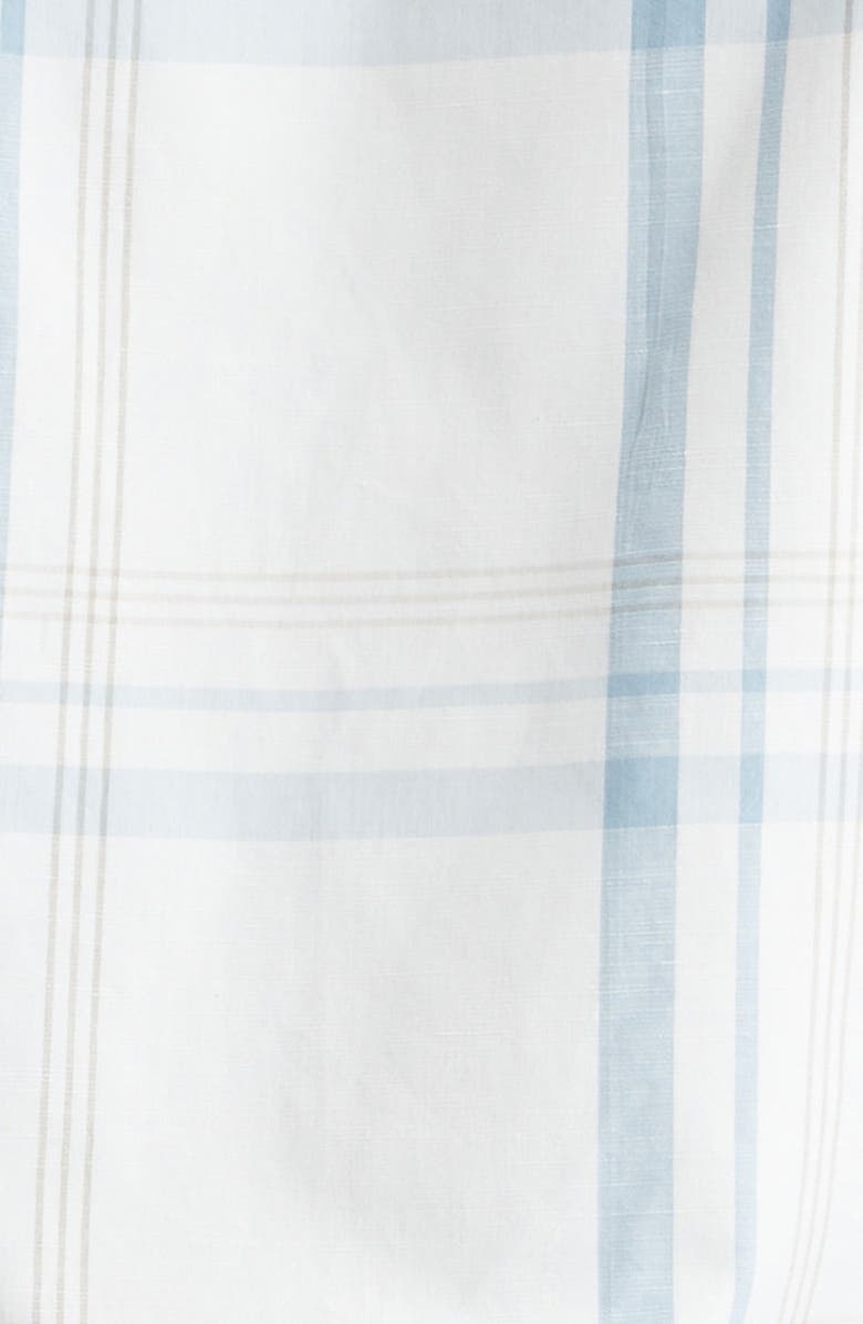 Eleventy Plaid Cotton Button-Up Shirt, Alternate, color, 