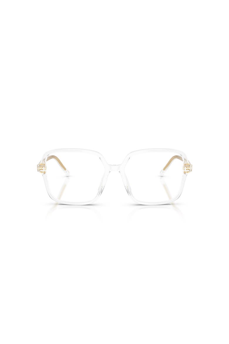 55mm Square optical glasses, Alternate, color, Transparent