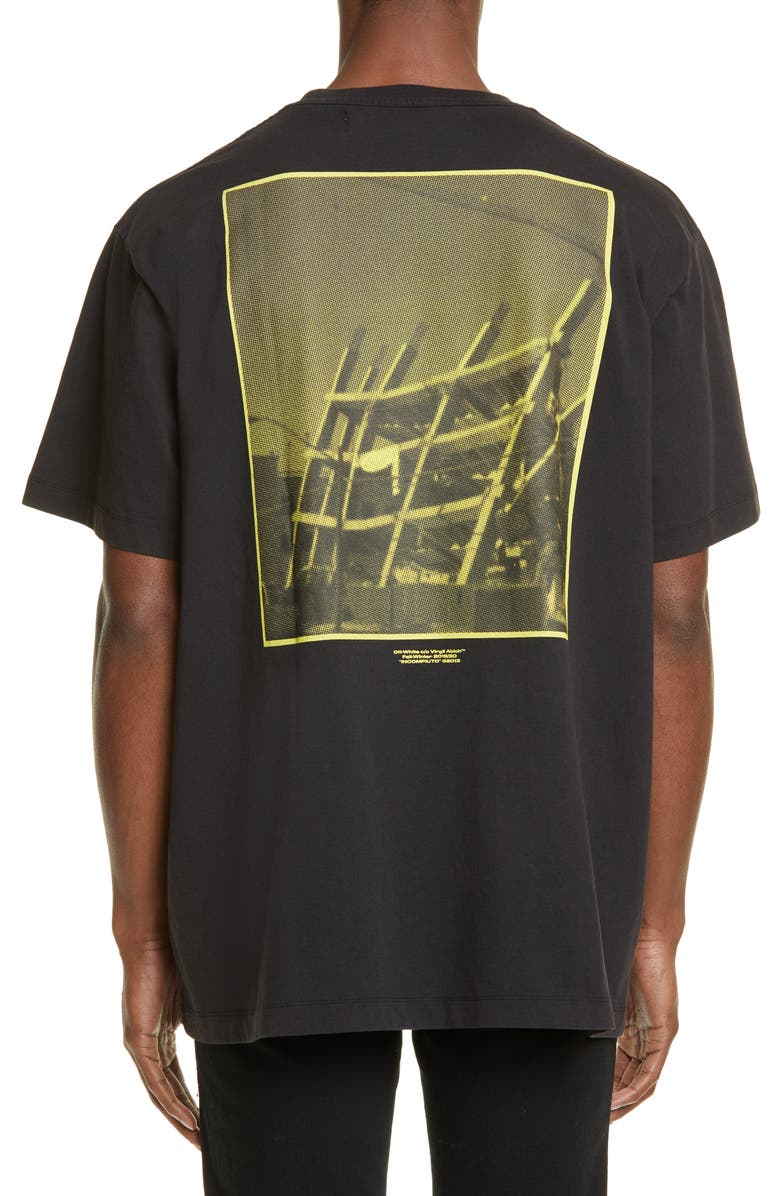 Off-White Halftone Oversize Graphic T-Shirt, Alternate, color, 