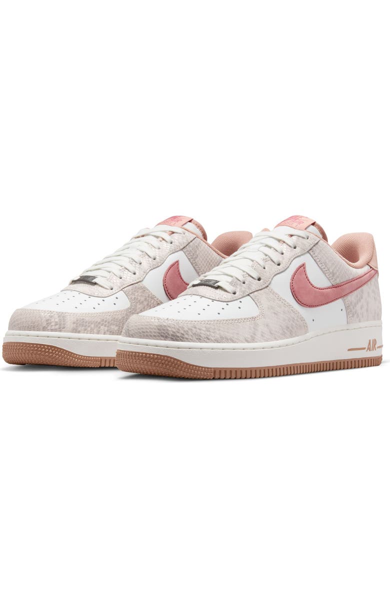 Nike Air Force 1 '07 LV8 Basketball Sneaker, Main, color, Summit White/ Canyon Rust