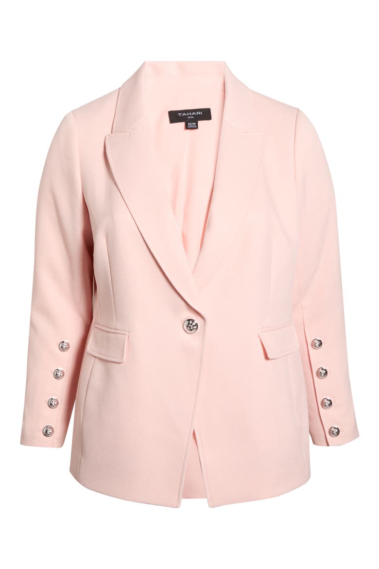 One-Button Blazer, Alternate, color, SLIPPER PINK