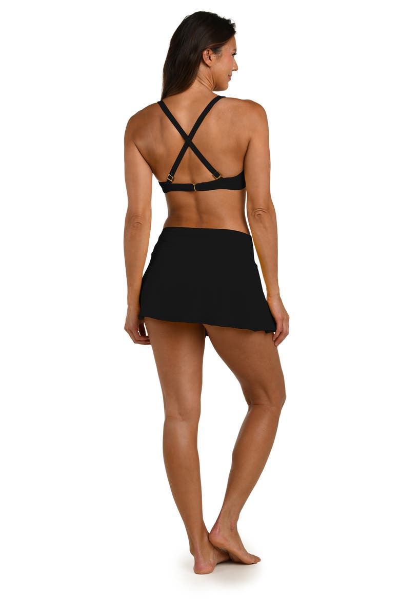 Island Twist Front Underwire Bikini Top, Alternate, color, BLACK