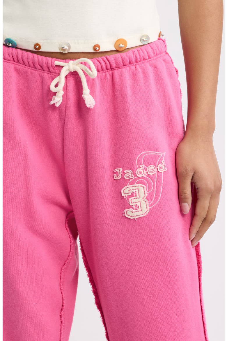 Cleo Cotton Fleece Drawstring Pants, Alternate, color, PINK