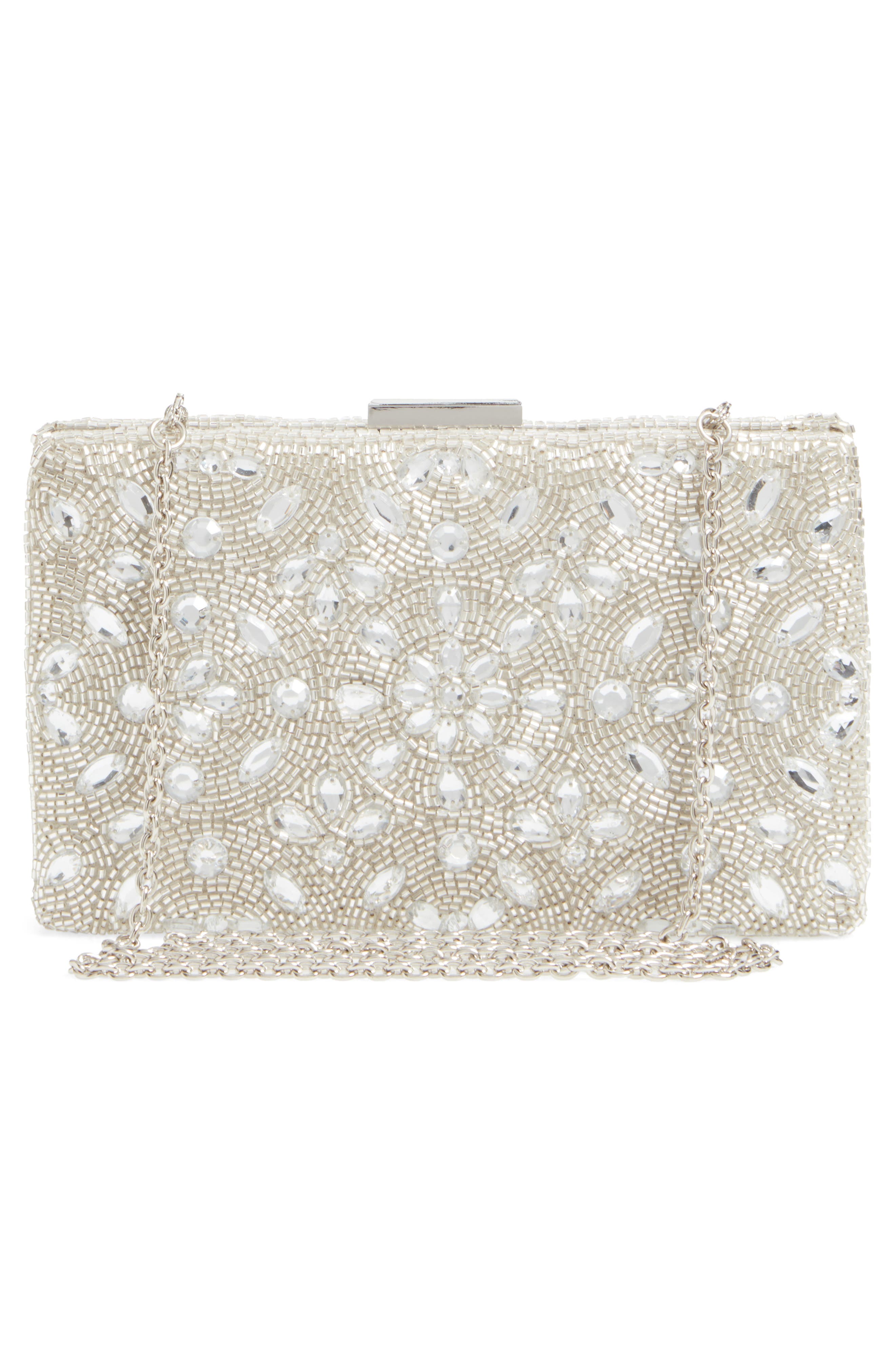 Glint Beaded Clutch, Alternate, color, 