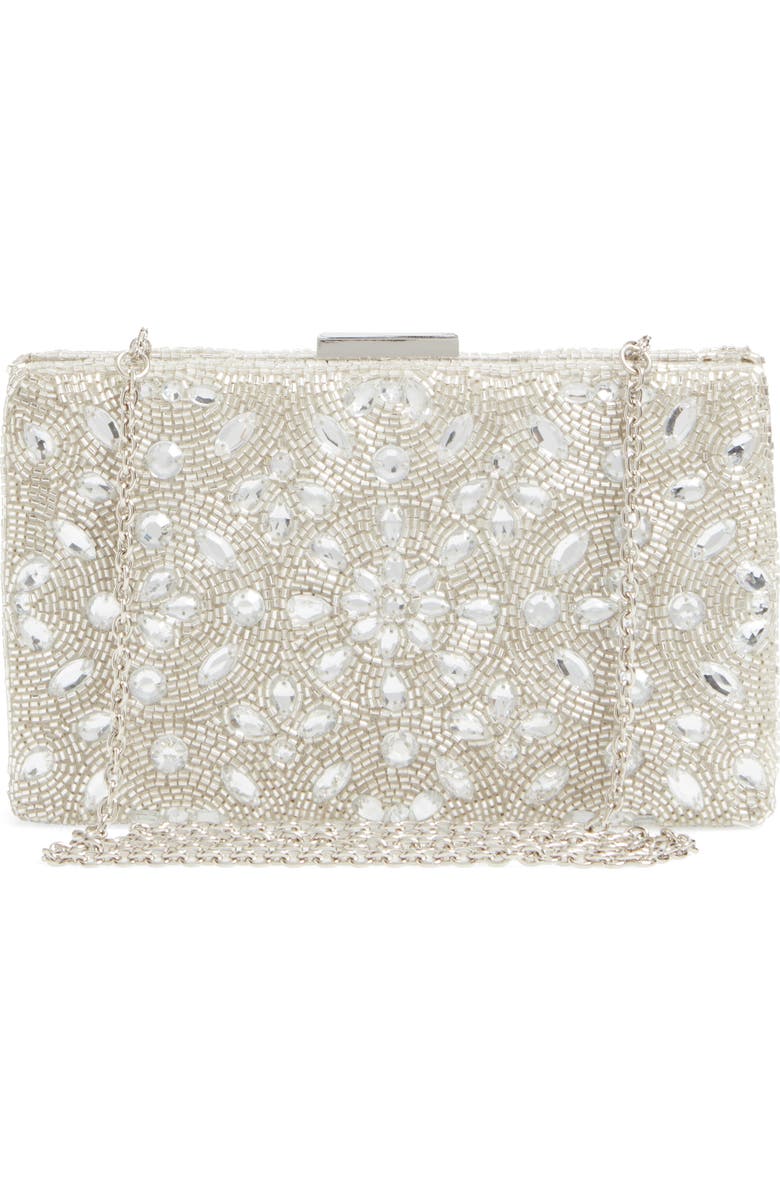 Glint Beaded Clutch, Alternate, color,