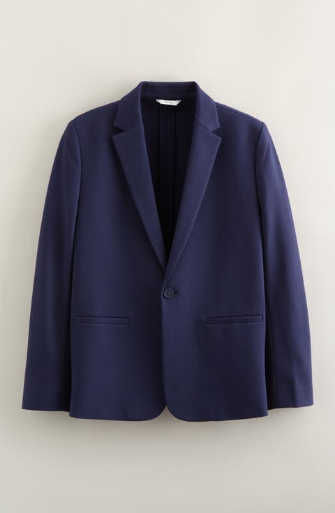 Kids' Navy Knit Sport Coat (Big Kid)