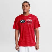 Nike Men's Nike Red Georgia Bulldogs Sideline Velocity Dri-FIT T-Shirt