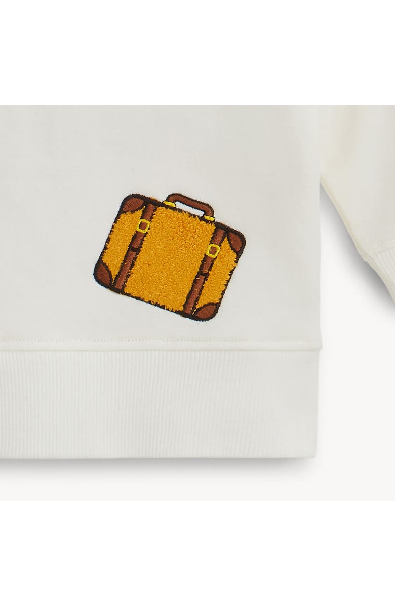 Magnetic Me Alyssum Brushed Fleece Magnetic Sweatshirt & Joggers Set, Alternate, color, White