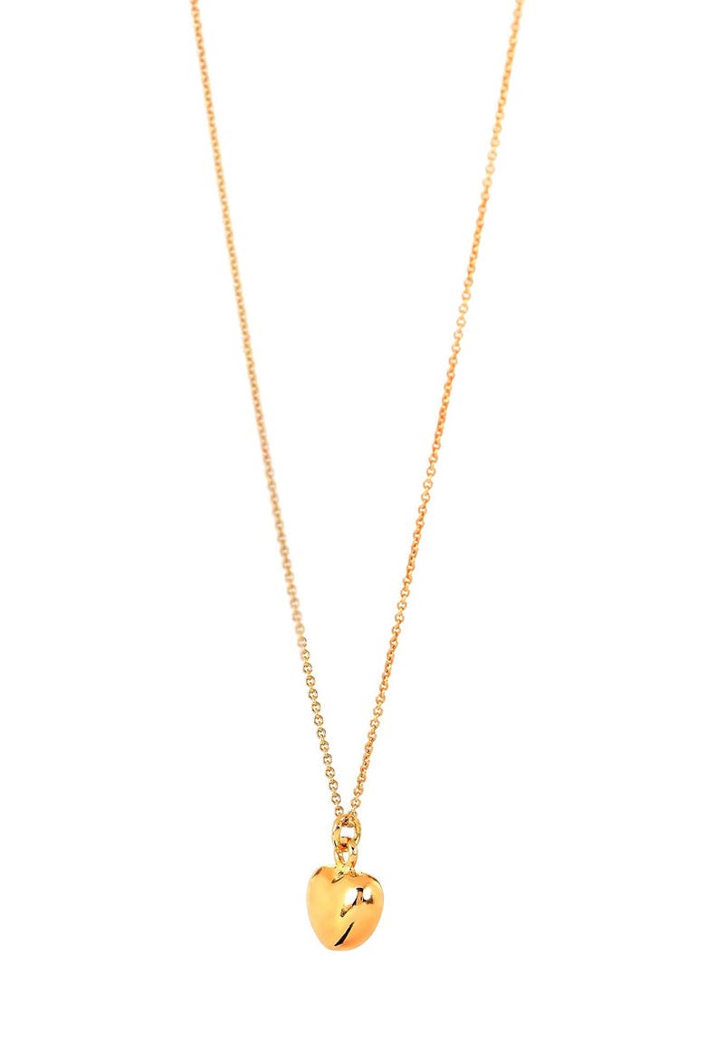 Primavera Made in Italy Heart Pendant Necklace, Alternate, color, GOLD