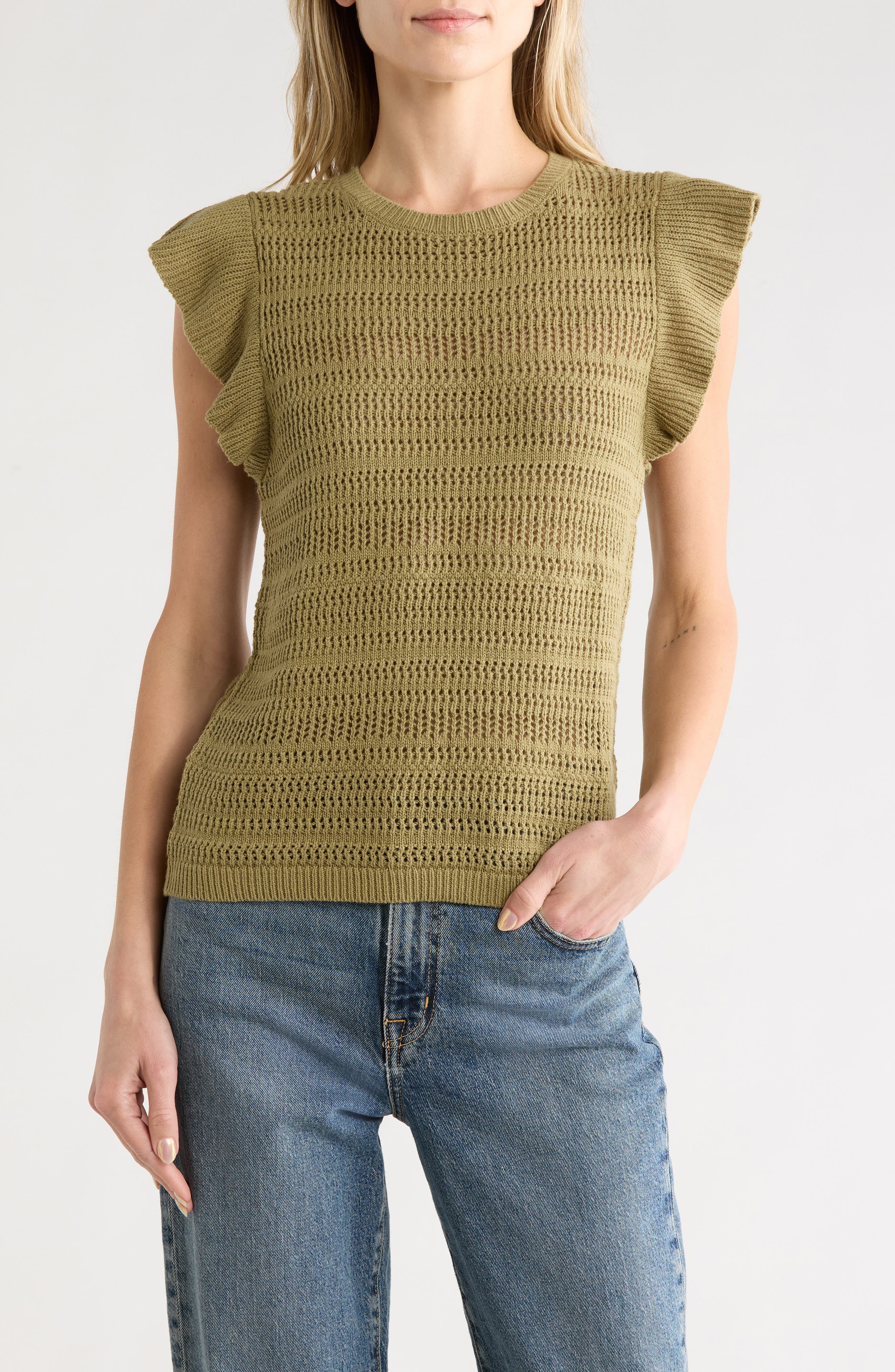 Flutter Sleeve Sweater