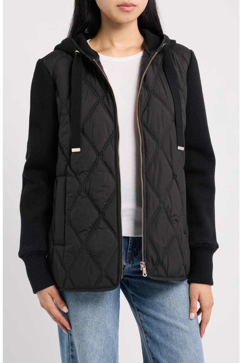 Quilted Liner Jacket, Main, color, BLACK