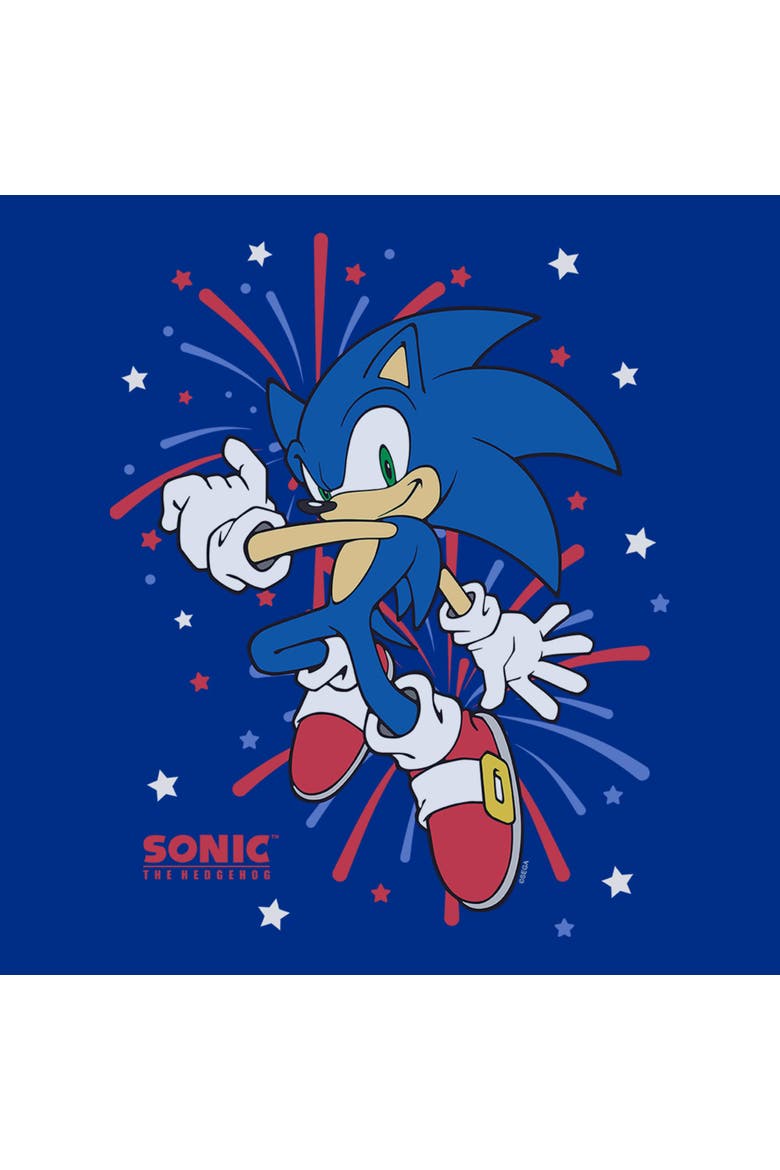 Junior's 4th of July Fireworks T-Shirt, Alternate, color, Royal Blue