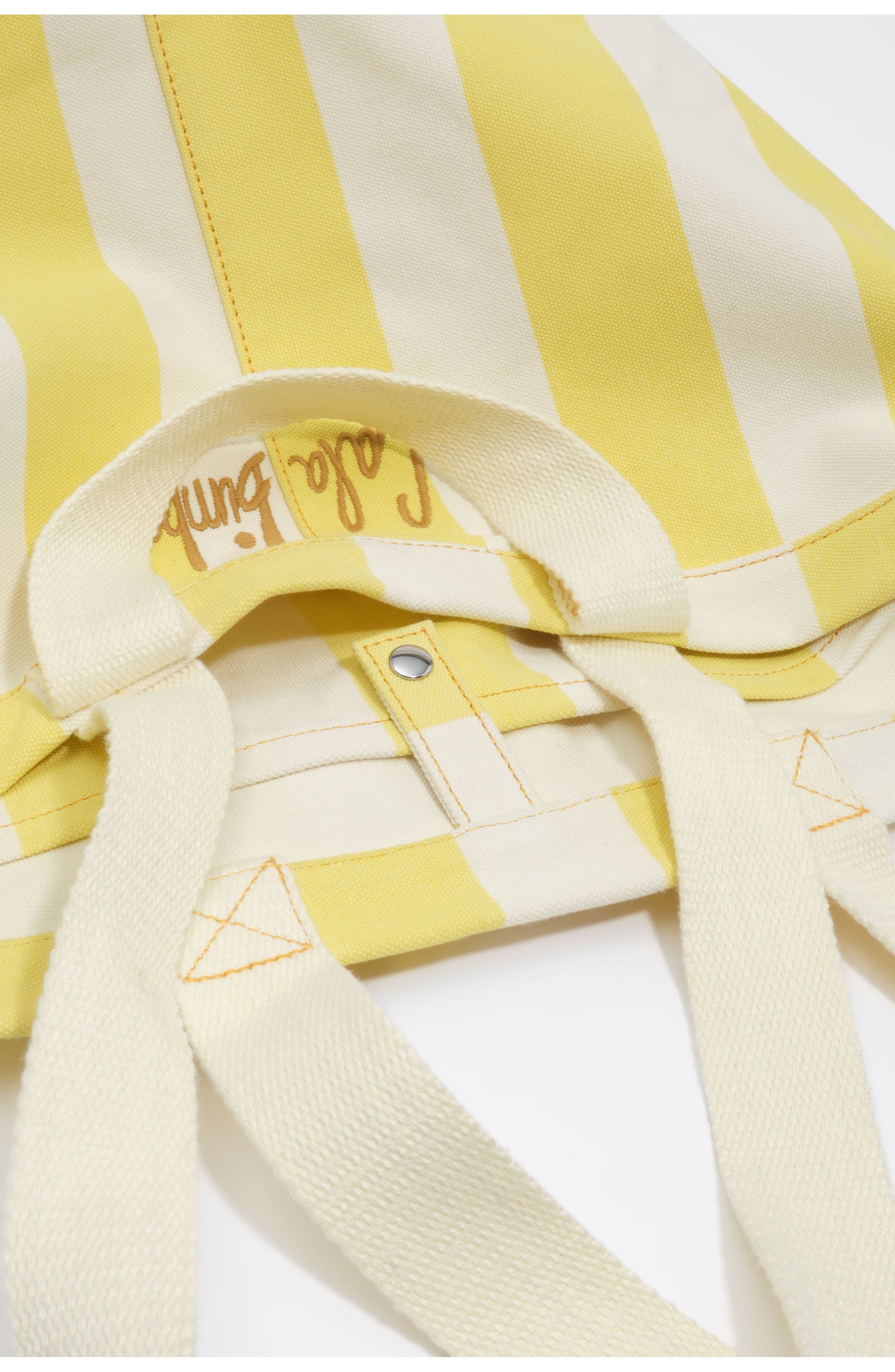 Striped Cotton Maxi Beach Bag, Alternate, color, STRIPES LIMELIGHT