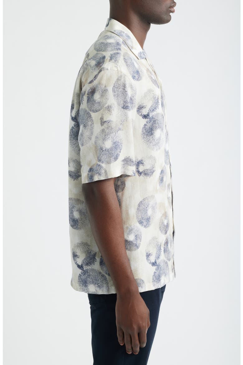 Lars Camp Shirt, Alternate, color, WHITE/ DARK BLUE