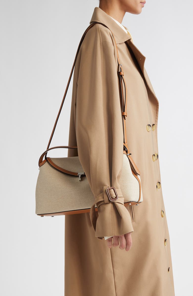 TOTEME T-Lock Canvas Top Handle Bag, Alternate, color,