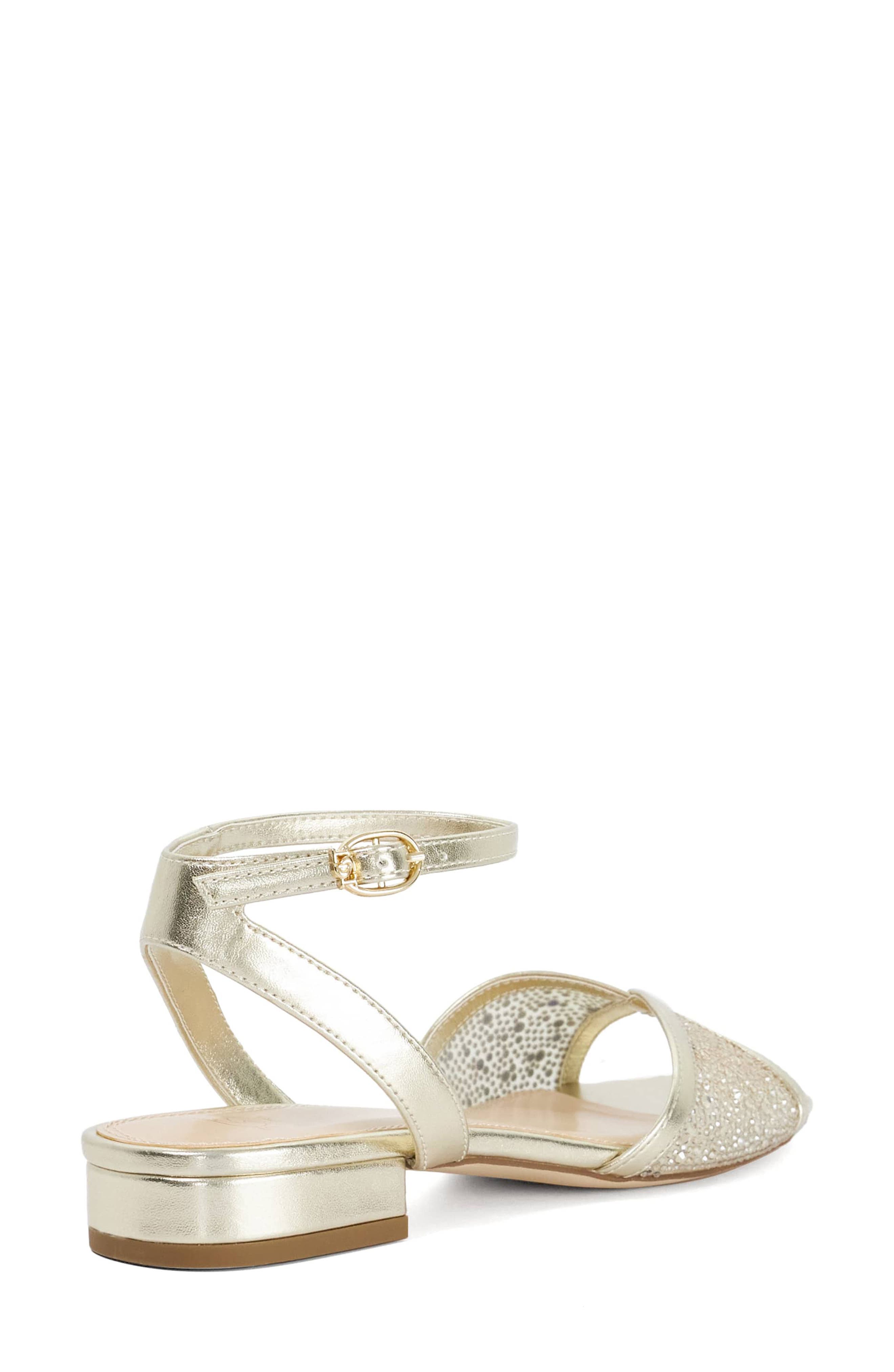 Dune London Naxxos Sandal, Alternate, color, Gold