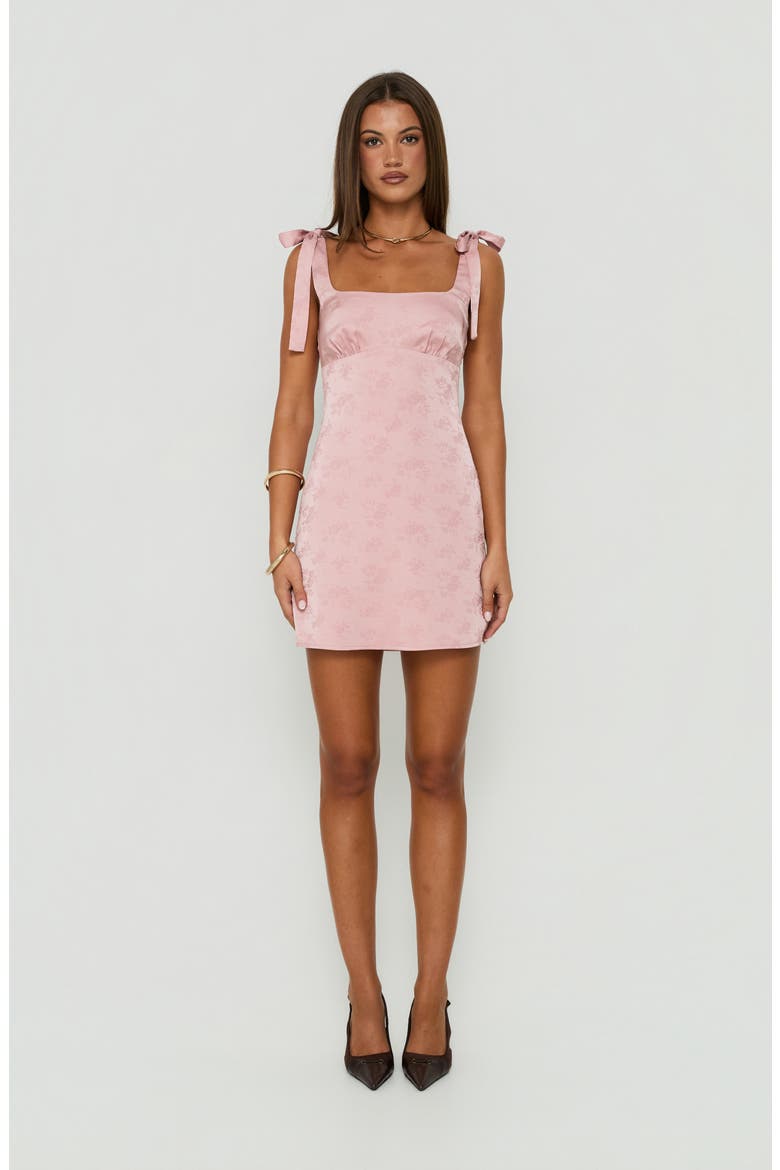Neverending Floral Satin Minidress, Alternate, color, PINK