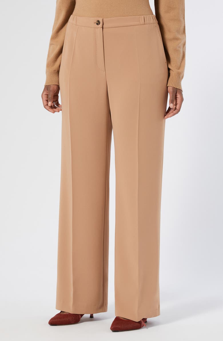 Marina Rinaldi Franz Wide Leg Pants, Main, color, Camel