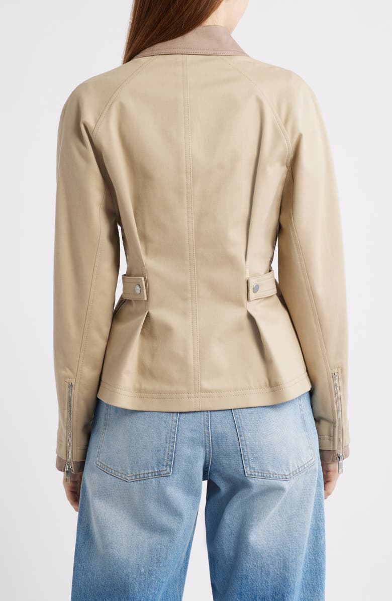 BOSS JIlima Stretch Cotton Jacket, Alternate, color, Pumice