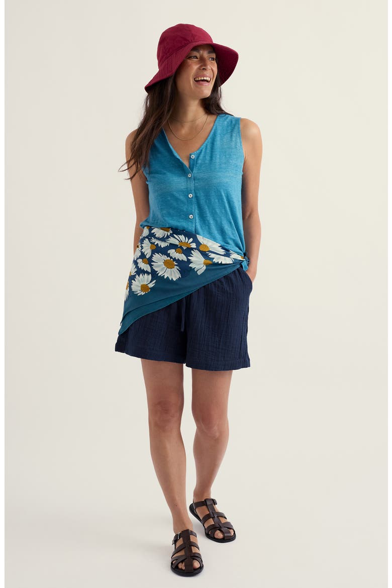 Carn Glaze Linen Vest, Alternate, color, WATERSCAPE