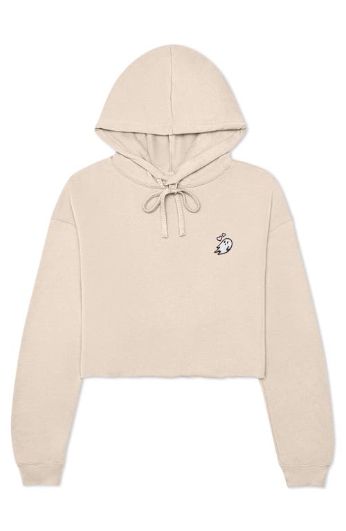 DALIX DALIX HEARTLY GHOST CROPPED HOODIE 