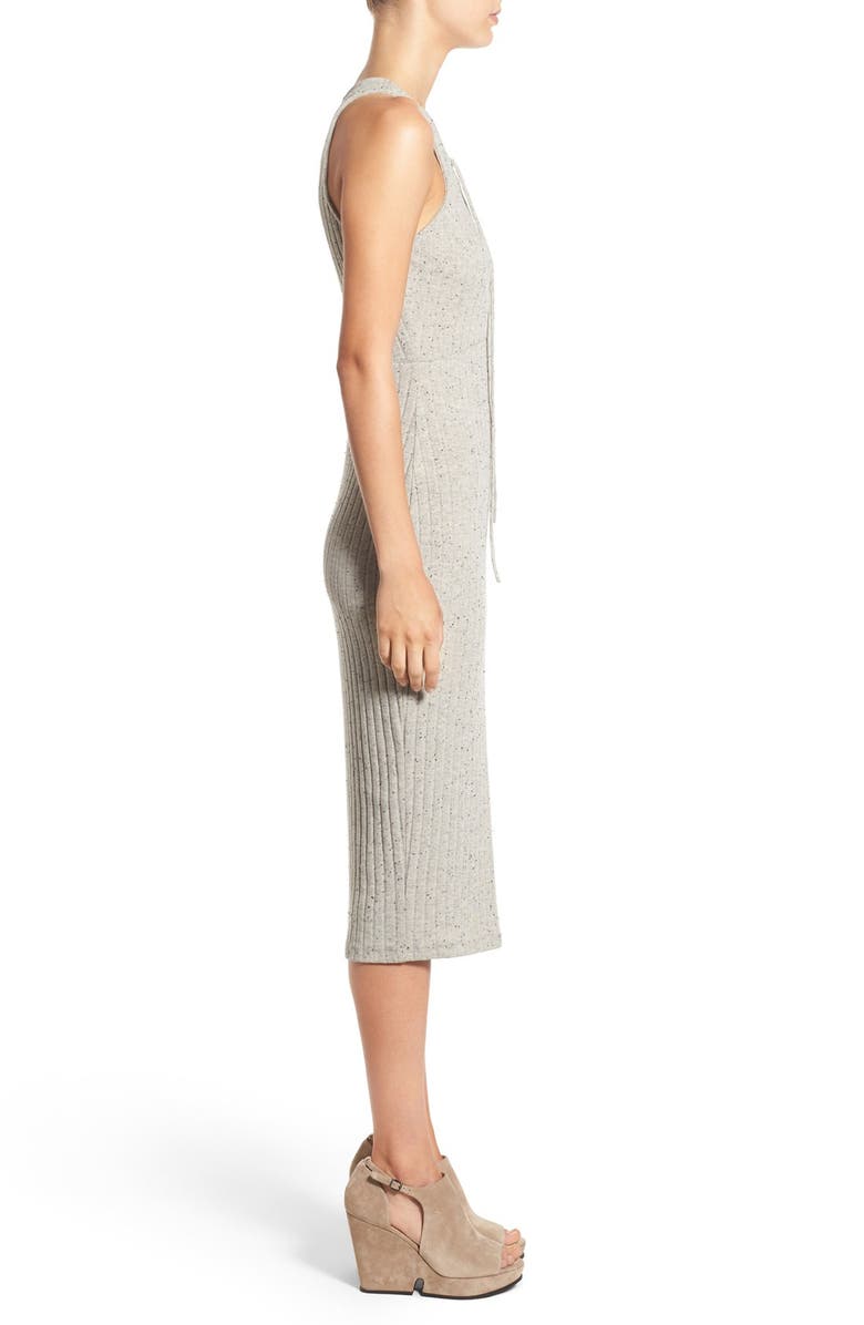 ASTR the Label ASTR Rib Knit Body-Con Dress, Alternate, color, Grey Fleck