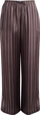 Reformation Elise Tie Waist Silk Blend Pants