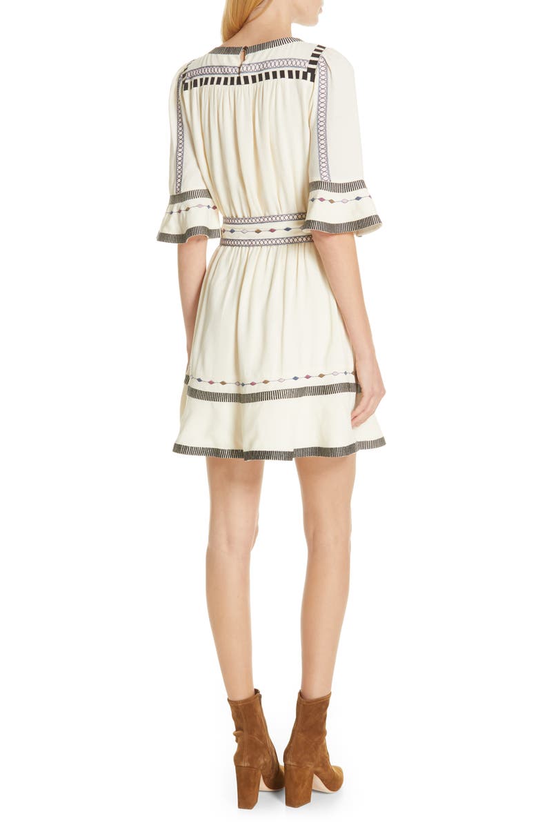 ba&sh Plaza Embroidered Dress, Alternate, color, 
