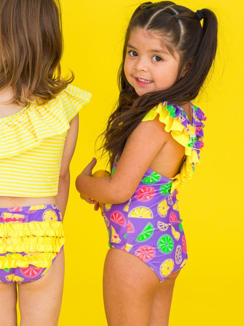 Shop Rufflebutts Girls V-back Upf50+ One Piece