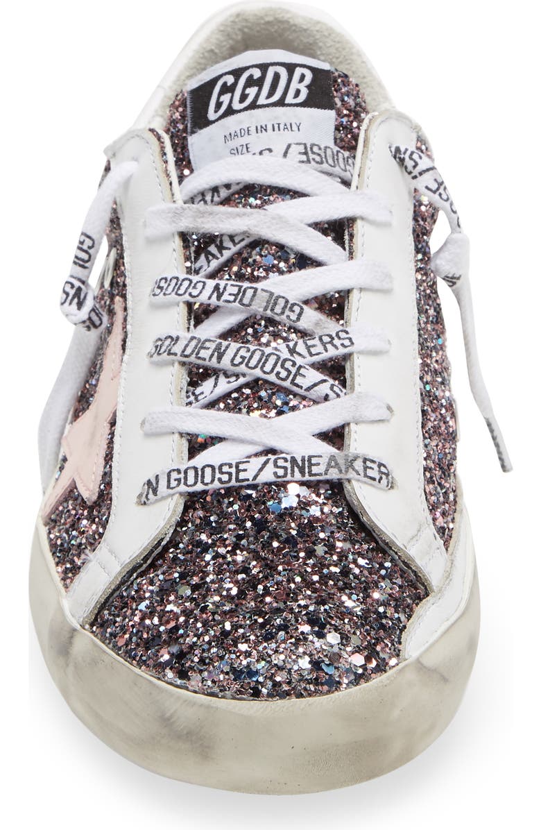 Golden Goose Super-Star Glitter Sneaker, Alternate, color,