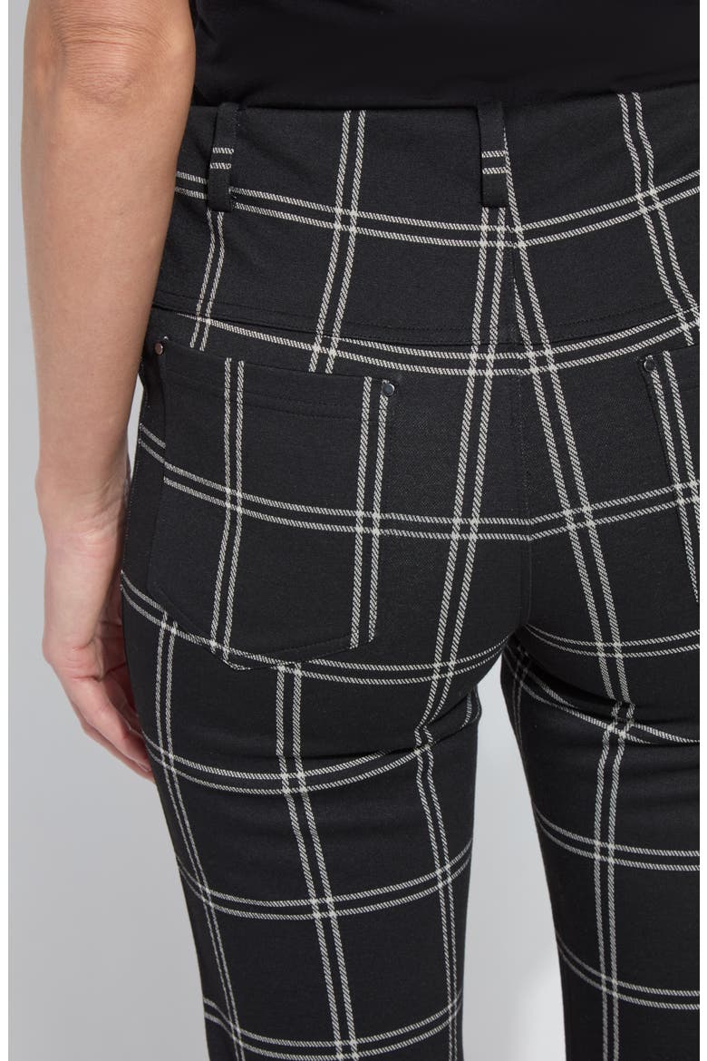 Lyssé Baby Bootcut Pants, Alternate, color, COASTAL WINDOWPANE