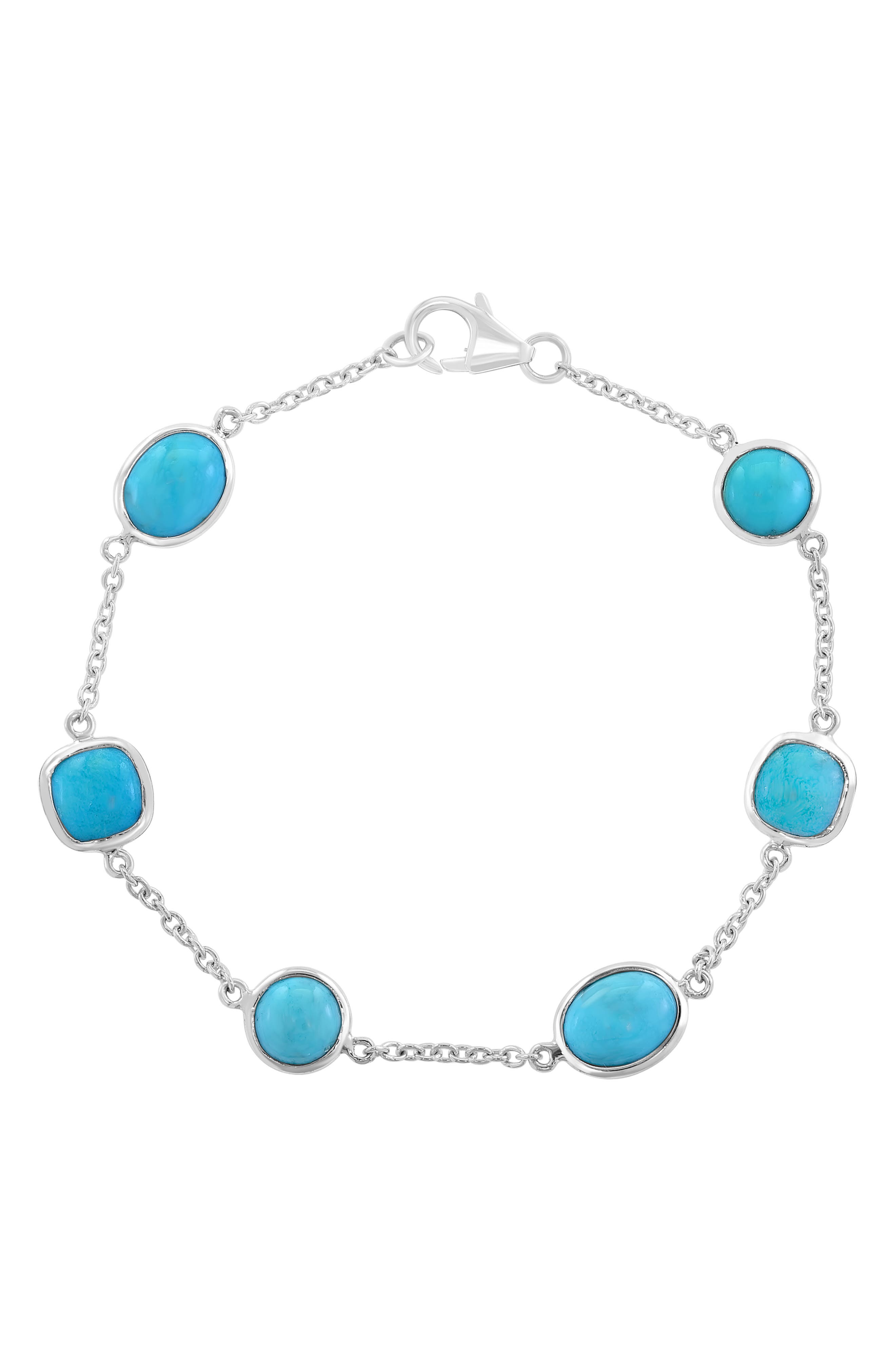 EFFY Sterling Silver Turquoise Station Bracelet