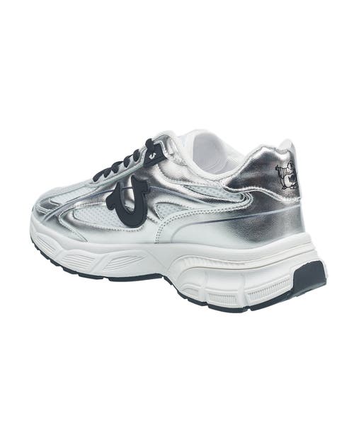 True Religion Ladies Onika Sneaker In Silver Multi